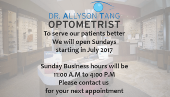 We are now open on Sundays